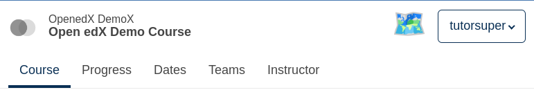 Screenshot of replaced learning help with custom component